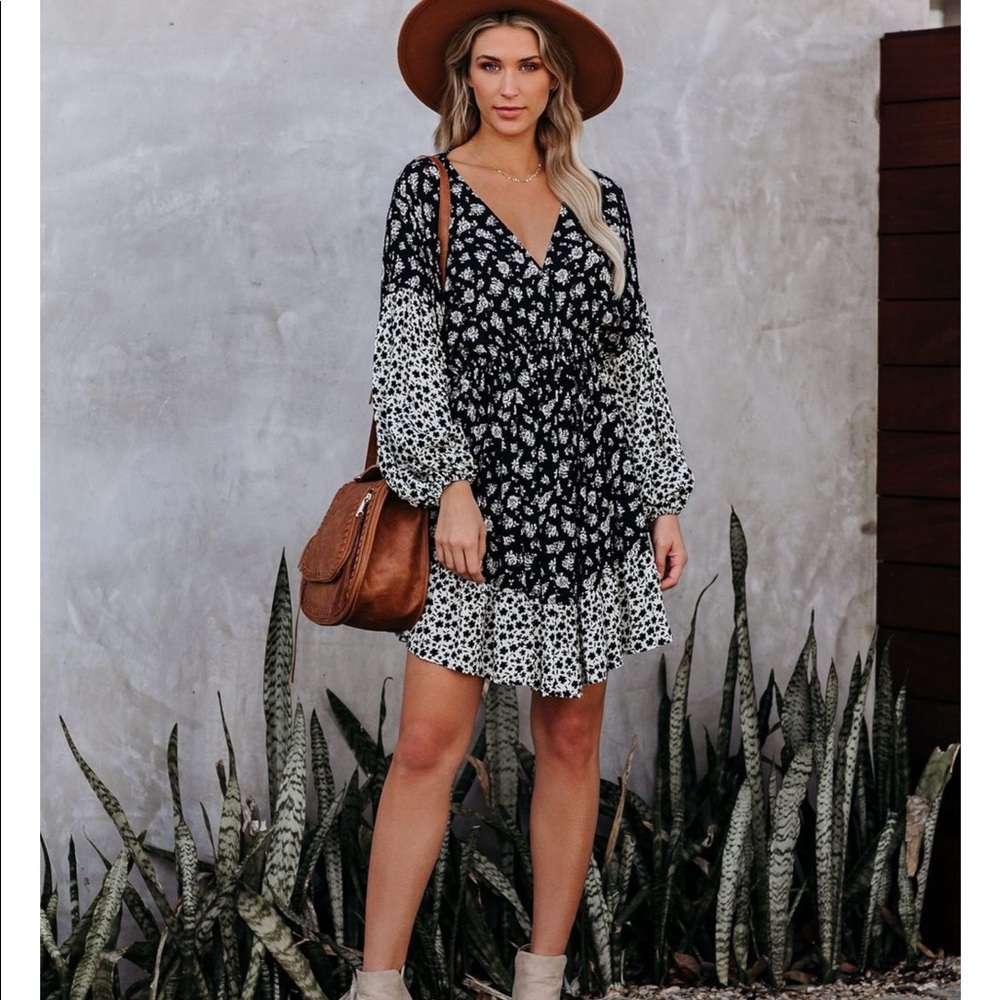 Black and white dress